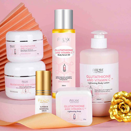 AILKE Coffret Éclat & Hydratation – Vitamine C & Glutathion